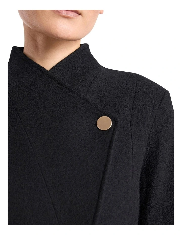 Katrina Felted Wool Jacket in Black image 3