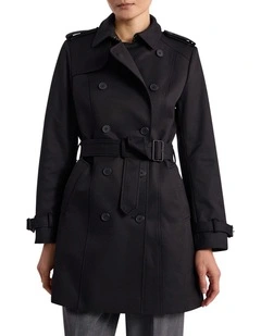 Eda Trench Coat in Black