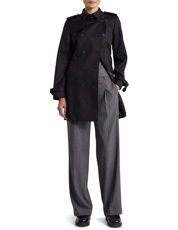 Eda Trench Coat in Black image 2
