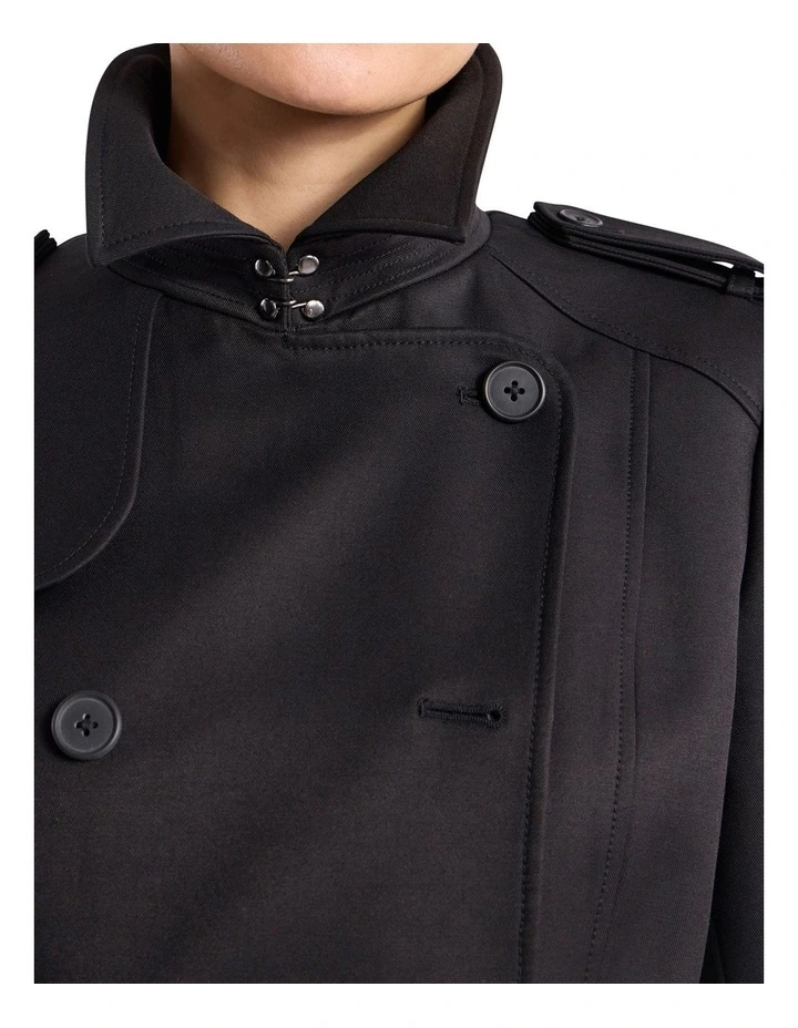 Eda Trench Coat in Black image 3