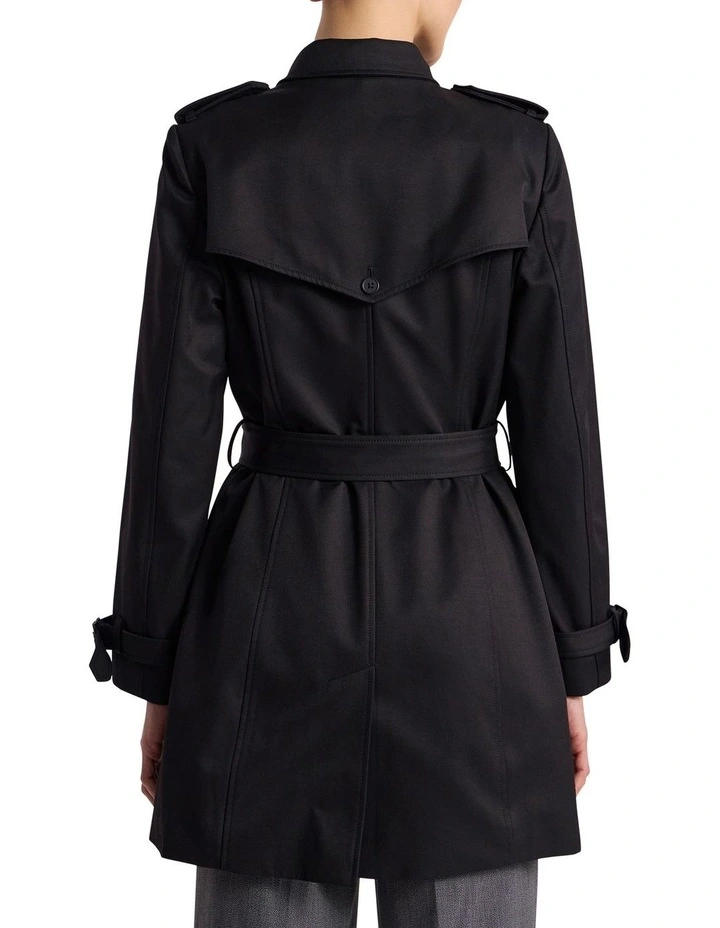 Eda Trench Coat in Black image 5