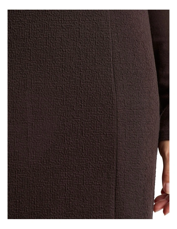 Solana Textured Skirt in Port image 2