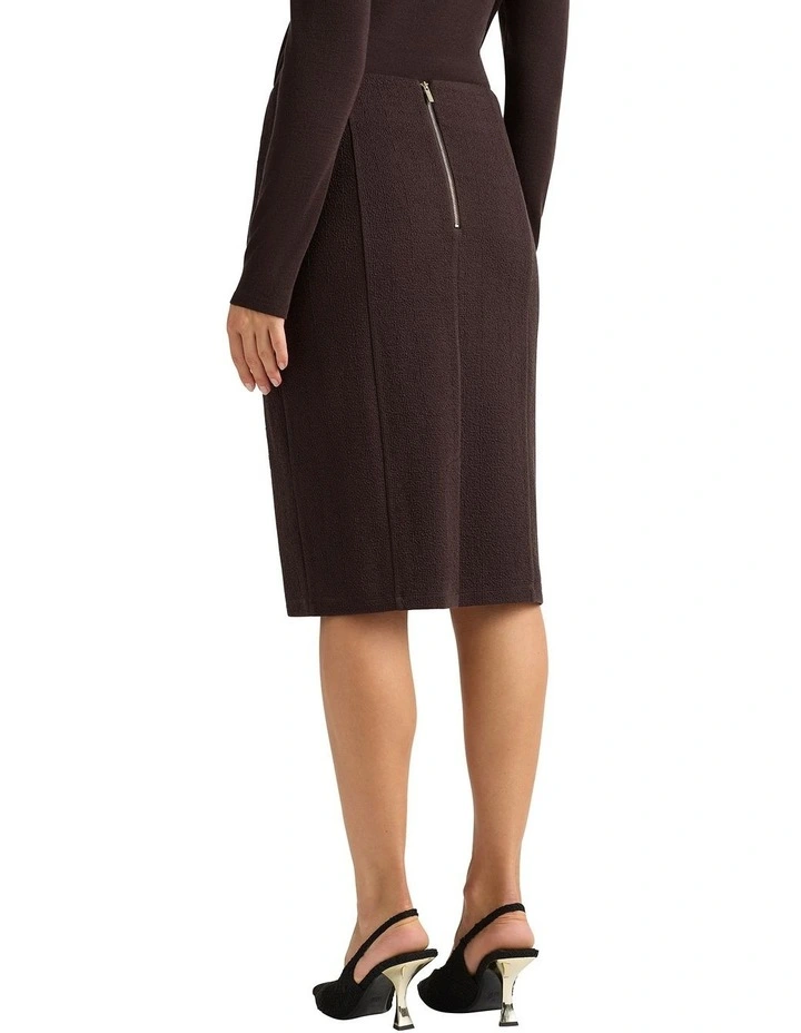 Solana Textured Skirt in Port image 4