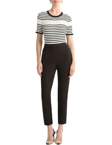 Arlie Sparkle Stripe Tee in Black