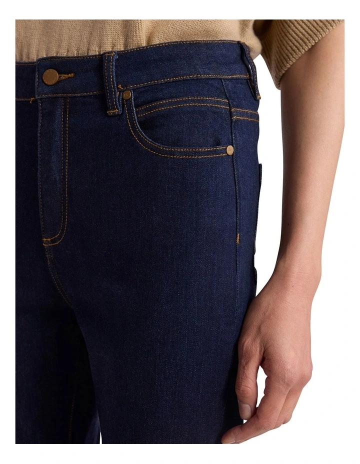 Jo Flare Jeans in Dark Indigo image 3