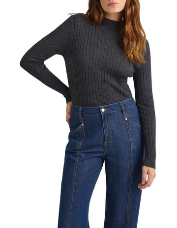 Lille Merino Knit in Charcoal