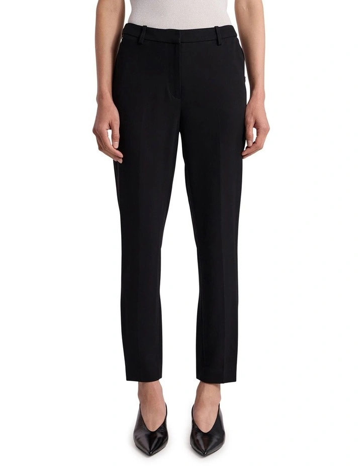 Edna Tapered Pant in Black image 2