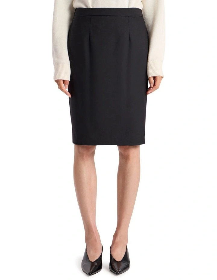Celeste Pencil Skirt in Black image 2