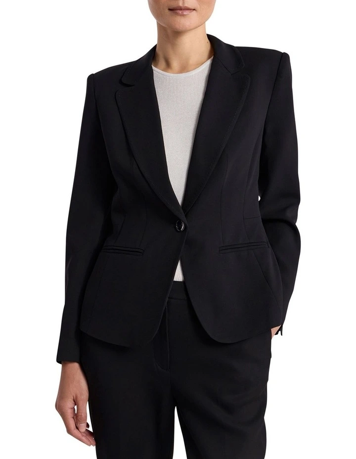 Edna Suit Blazer in Black image 1
