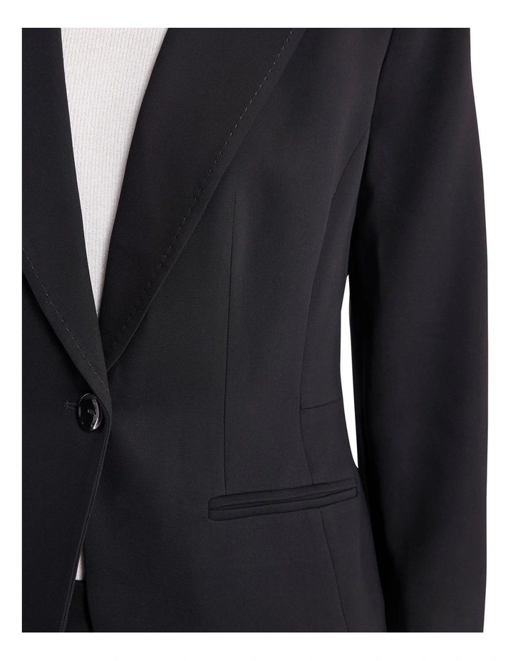 Edna Suit Blazer in Black image 3
