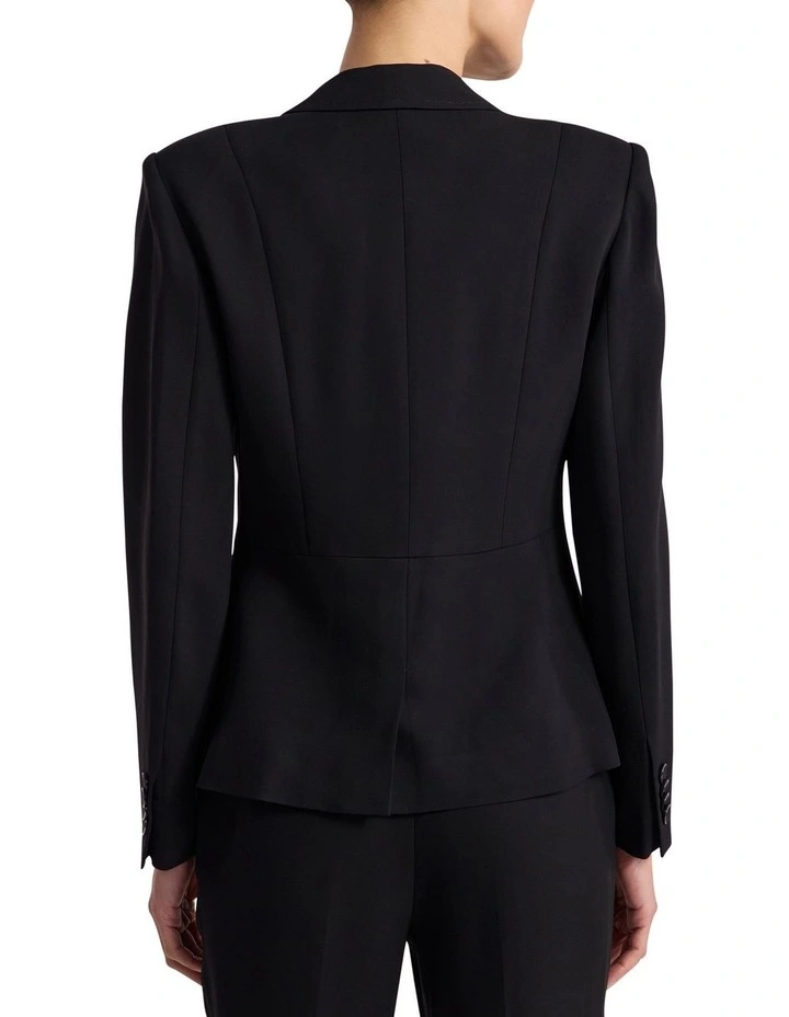 Edna Suit Blazer in Black image 4