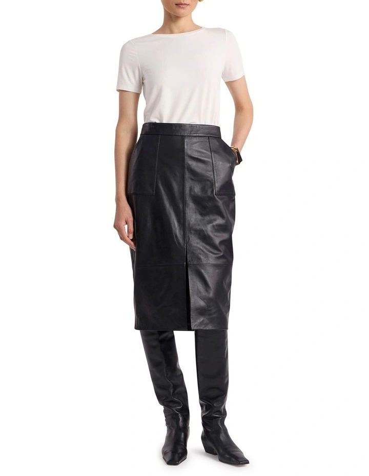 Betsy Bamboo Tee in Ivory image 2