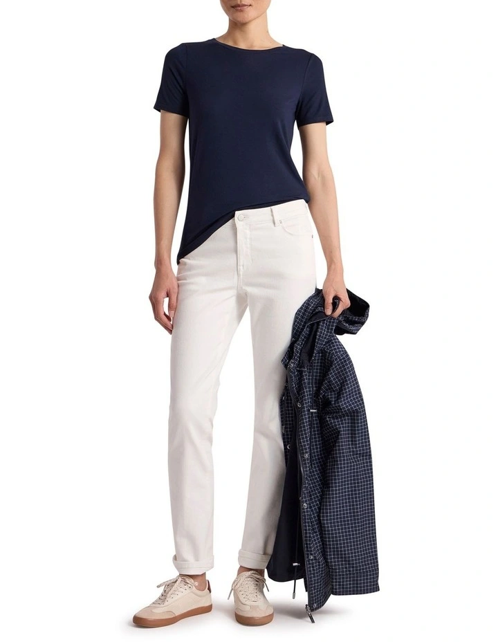 Betsy Bamboo Tee in Navy image 2