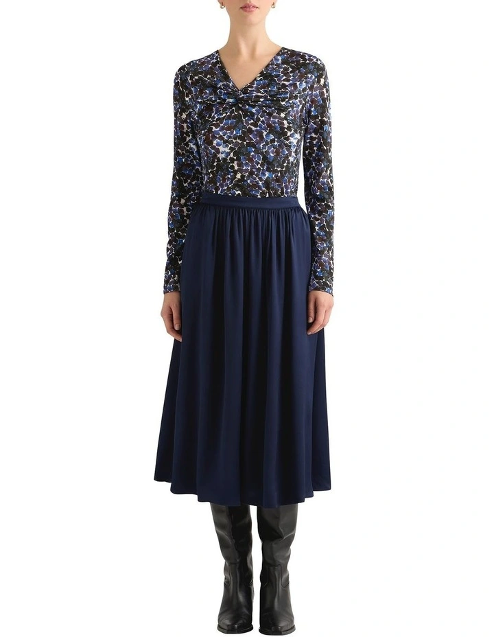 Heidi Babywool Top in Blue Multi image 3