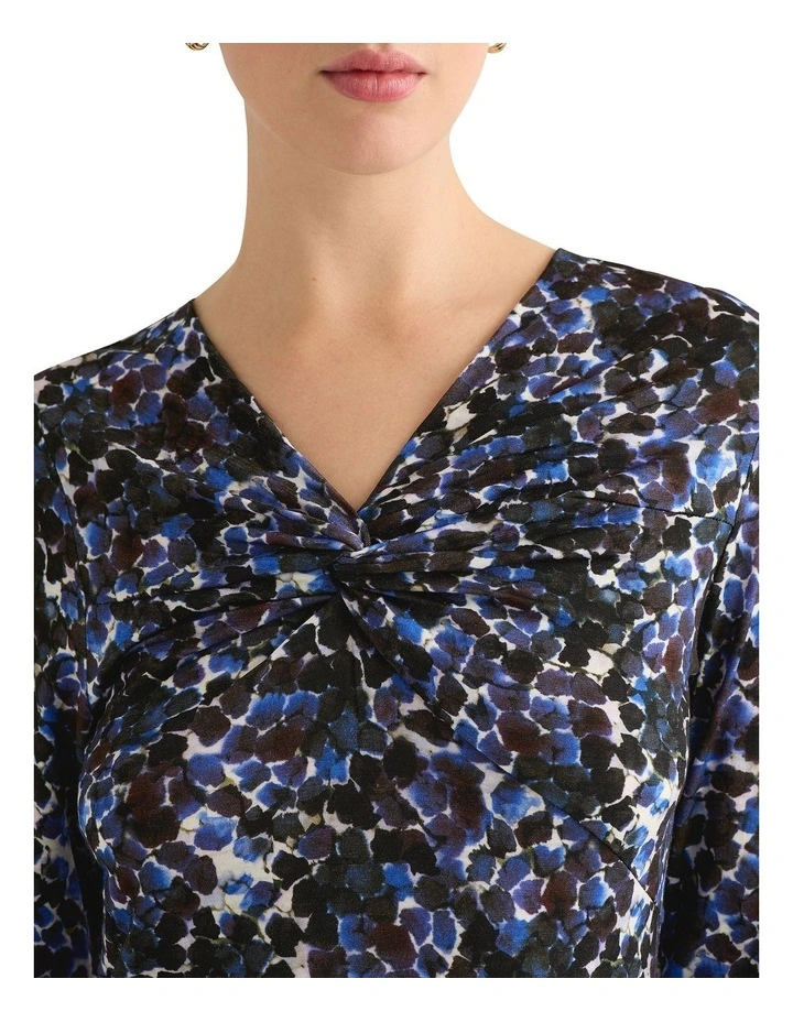 Heidi Babywool Top in Blue Multi image 4