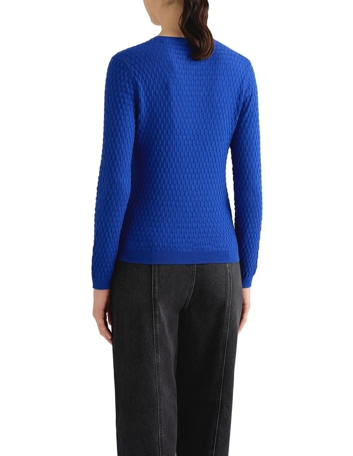 Nola Wool Blend Knit in Royal Blue image 2