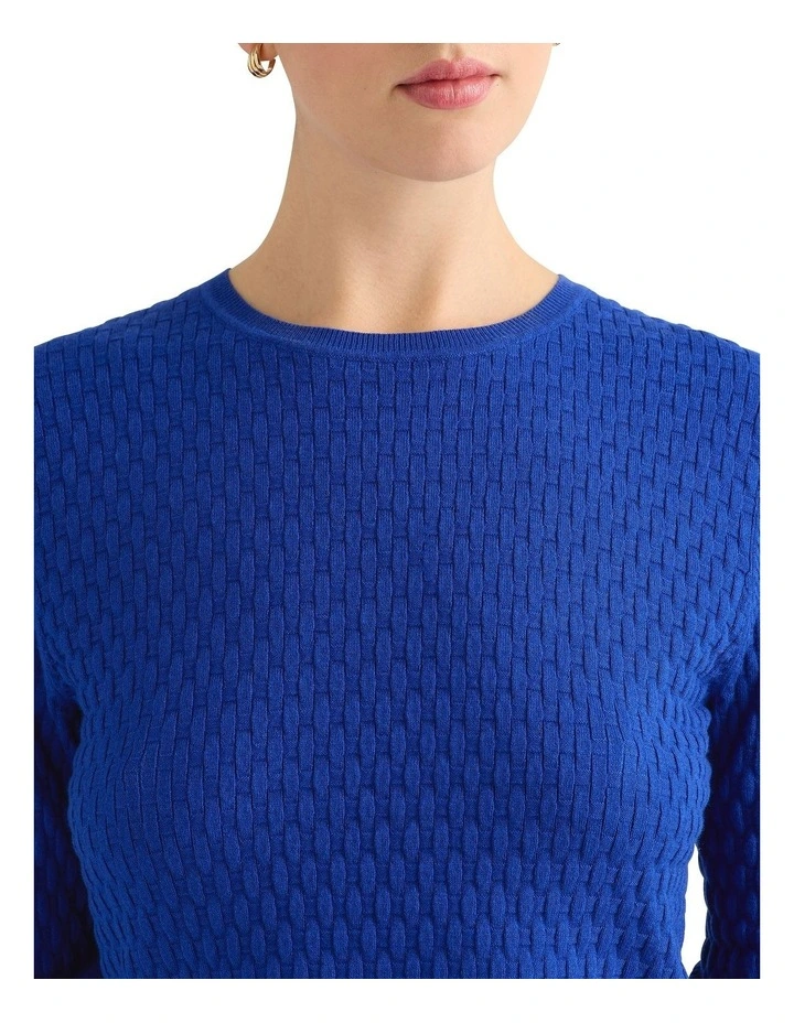 Nola Wool Blend Knit in Royal Blue image 4