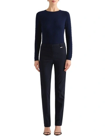 Nola Wool Blend Knit in Navy