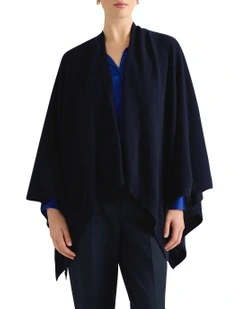Miles Merino Cape in Navy