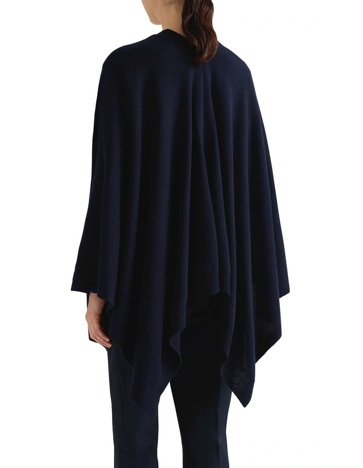 Miles Merino Cape in Navy image 2