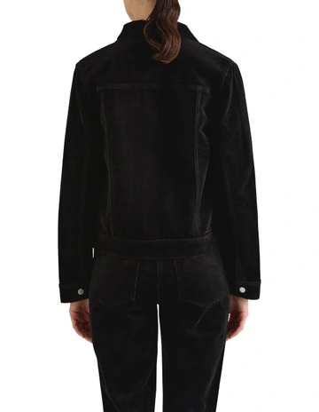 Celine Corduroy Jacket in Black