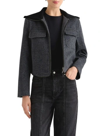 Marshall Wool Blend Jacket in Black