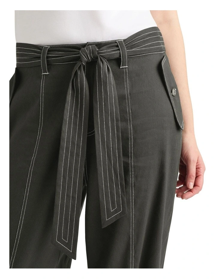 Cabello Cargo Pant in Dark Army image 4