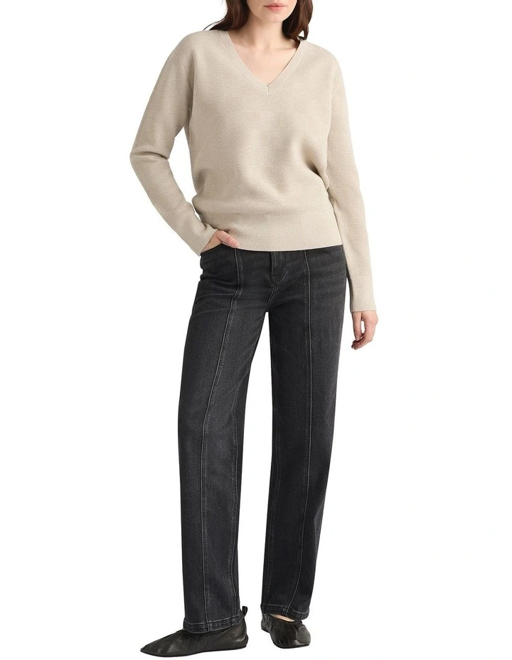 Elaine Merino Shimmer Knit in Gold image 1