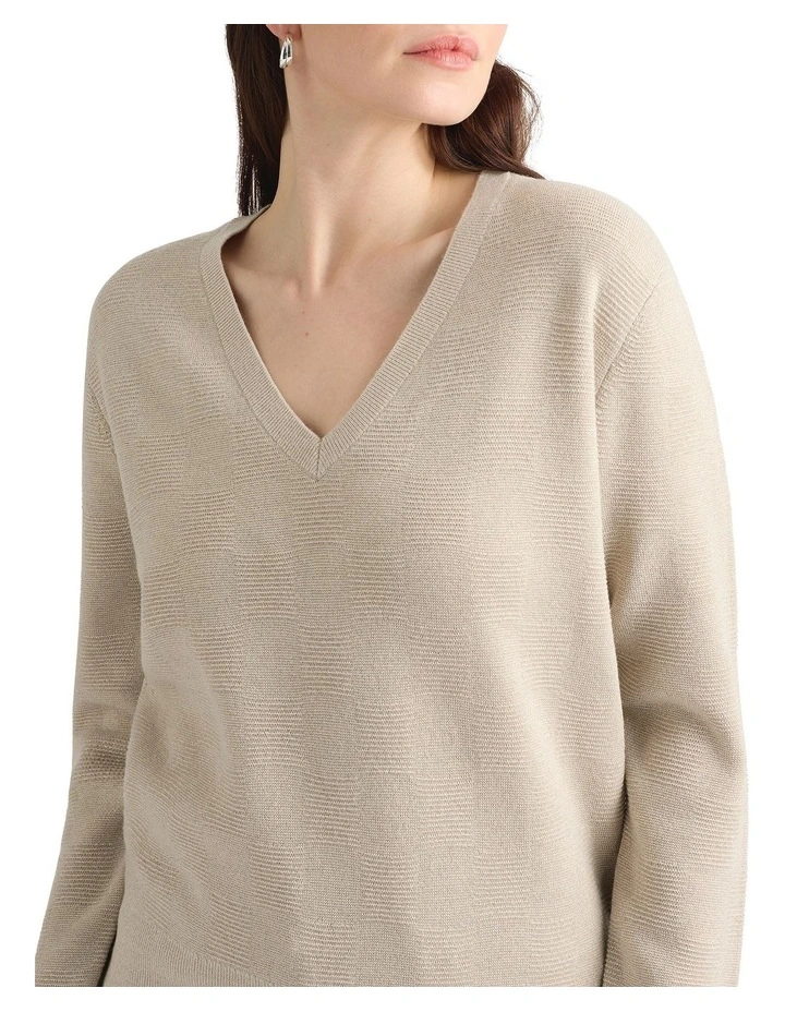 Elaine Merino Shimmer Knit in Gold image 3