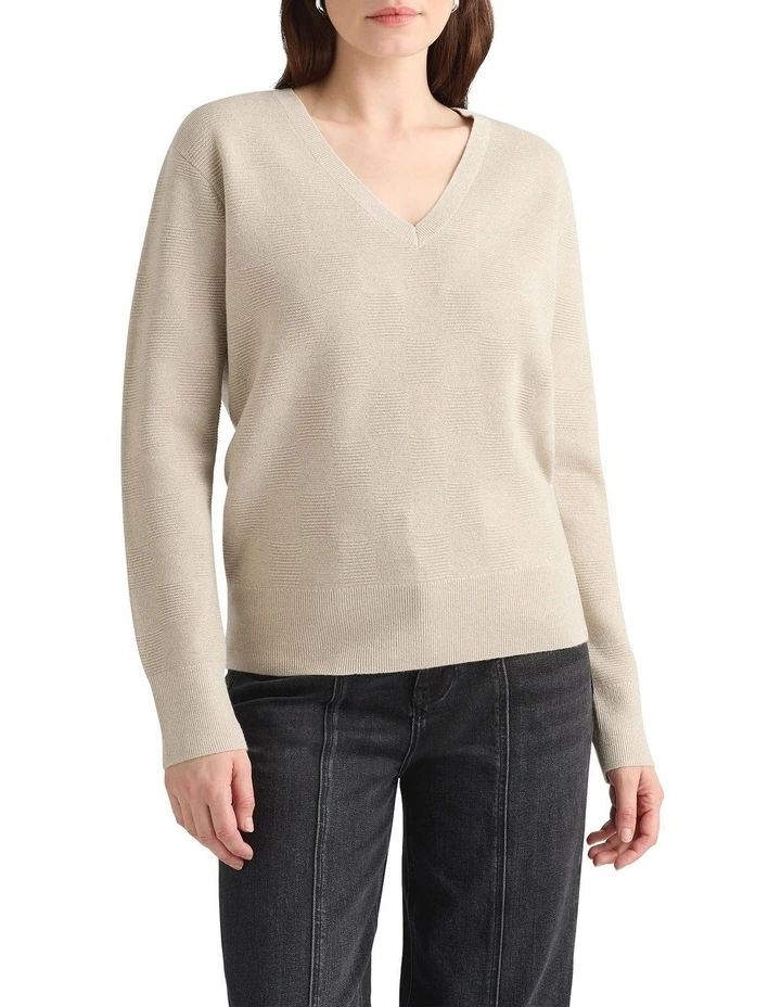 Elaine Merino Shimmer Knit in Gold image 4