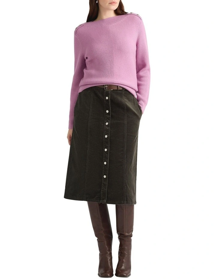 Odette Merino Knit in Mauve image 1