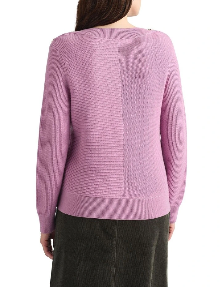 Odette Merino Knit in Mauve image 2
