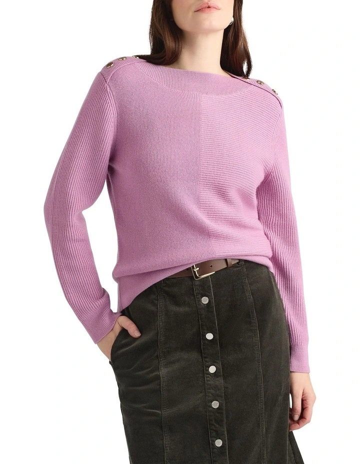 Odette Merino Knit in Mauve image 3