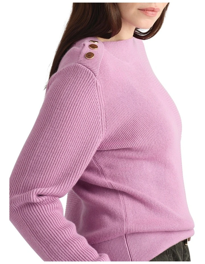 Odette Merino Knit in Mauve image 4