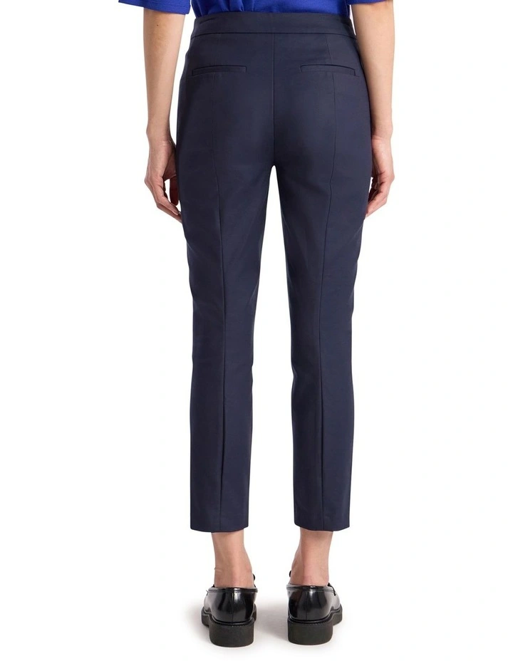 Sarah Compact Cotton Pant in Ink image 5