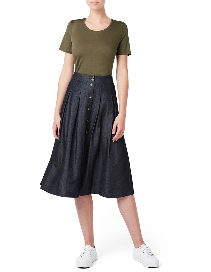 Tessa Tencel Pleated Skirt image 2