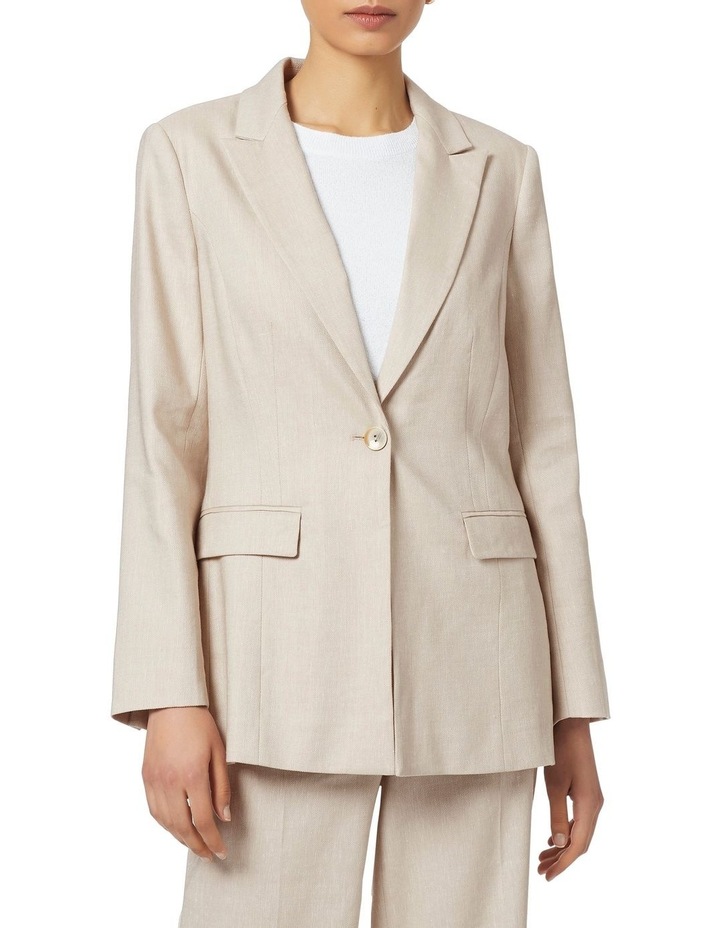 Chaya Longline Linen Blazer