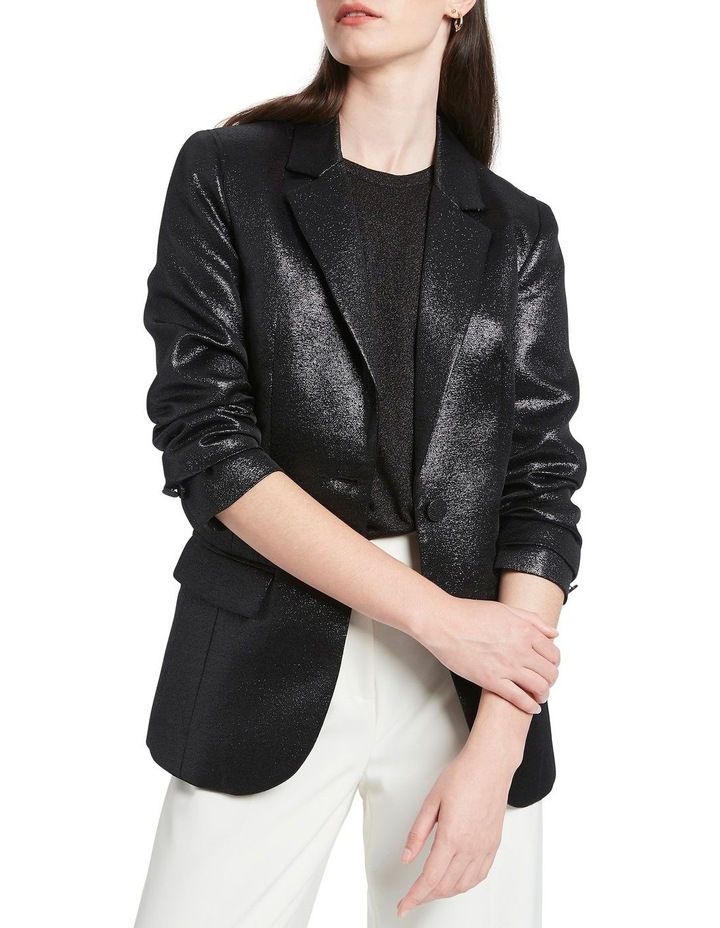 Lam Longerline Blazer Black