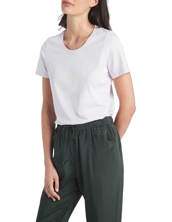Siren Scoop Neck Tee Lilac image 1