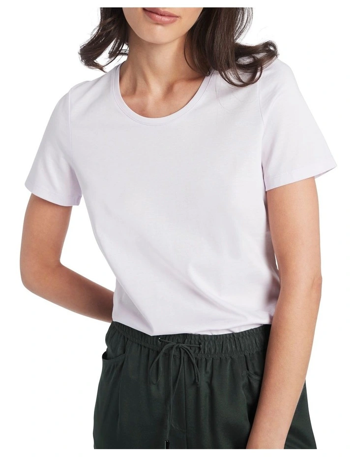 Siren Scoop Neck Tee Lilac image 4