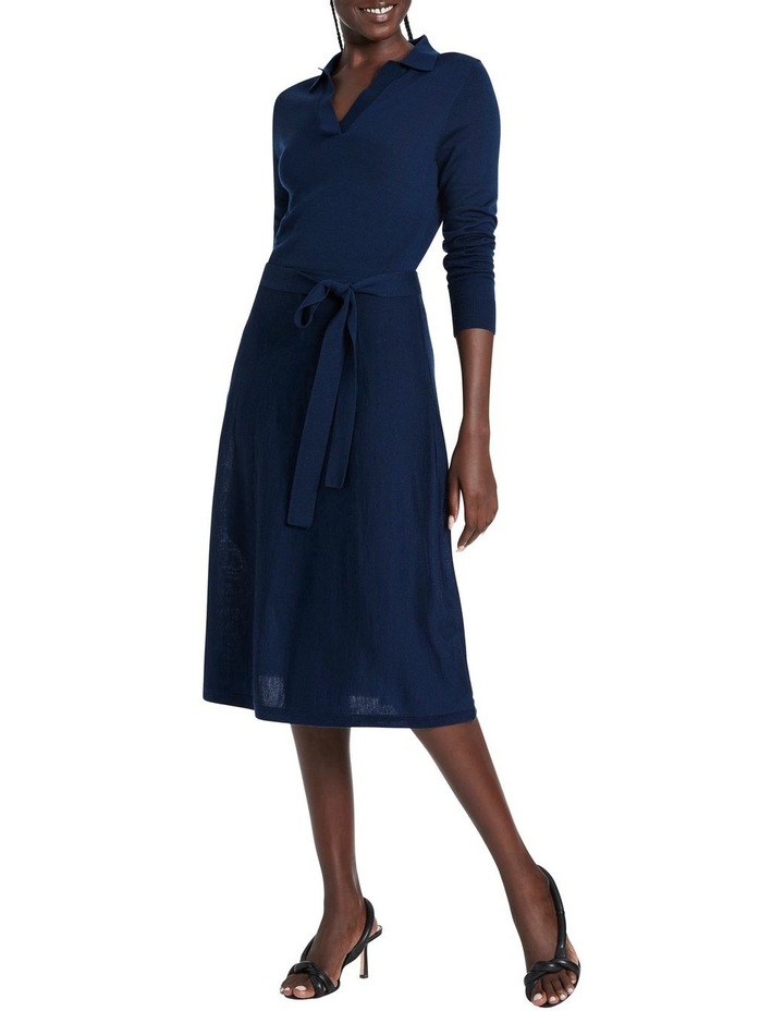 Harriet Knit Polo Dress Slate