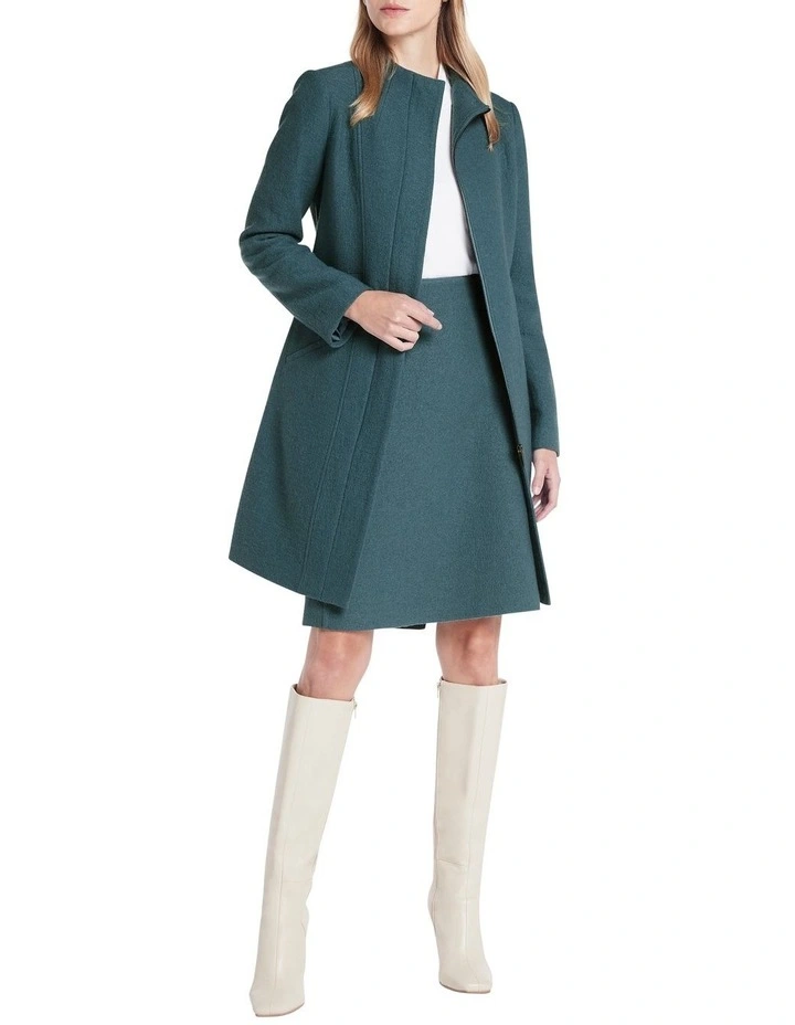 Madison Felted Wool Coat Light Peacock image 1