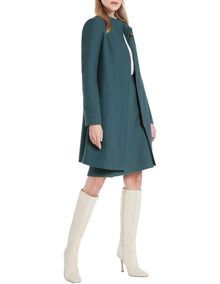 Madison Felted Wool Coat Light Peacock image 2