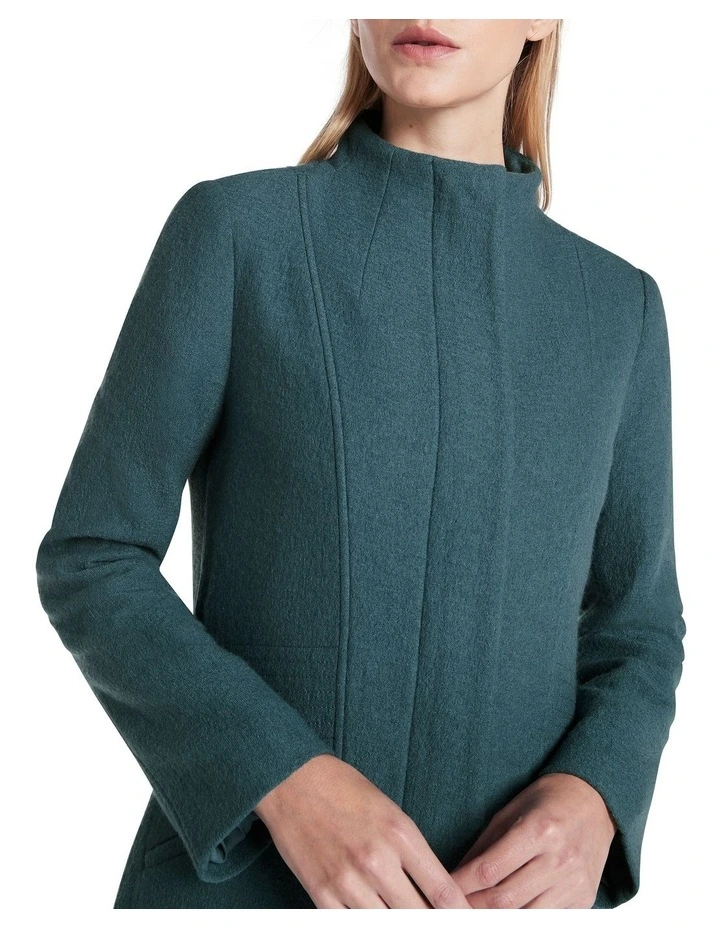 Madison Felted Wool Coat Light Peacock image 4
