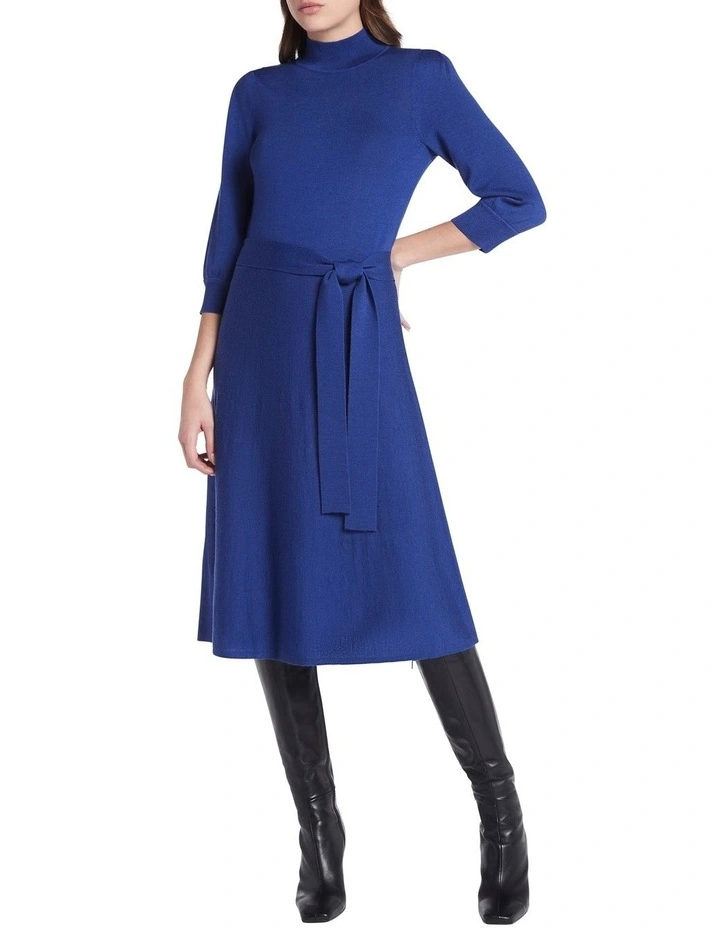 Gabrella Merino Dress In Lagoon Blue image 1