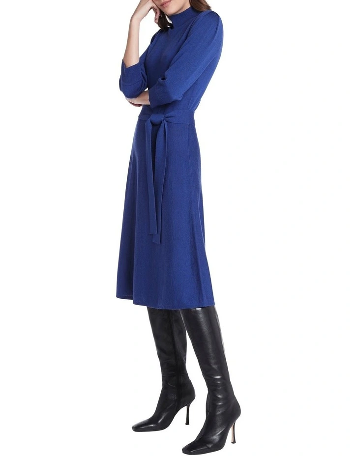 Gabrella Merino Dress In Lagoon Blue image 2