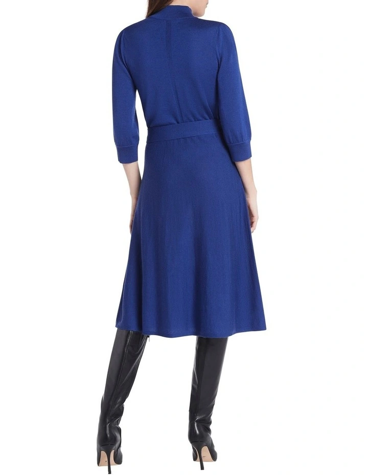 Gabrella Merino Dress In Lagoon Blue image 3
