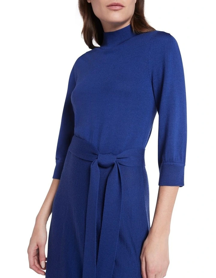 Gabrella Merino Dress In Lagoon Blue image 4