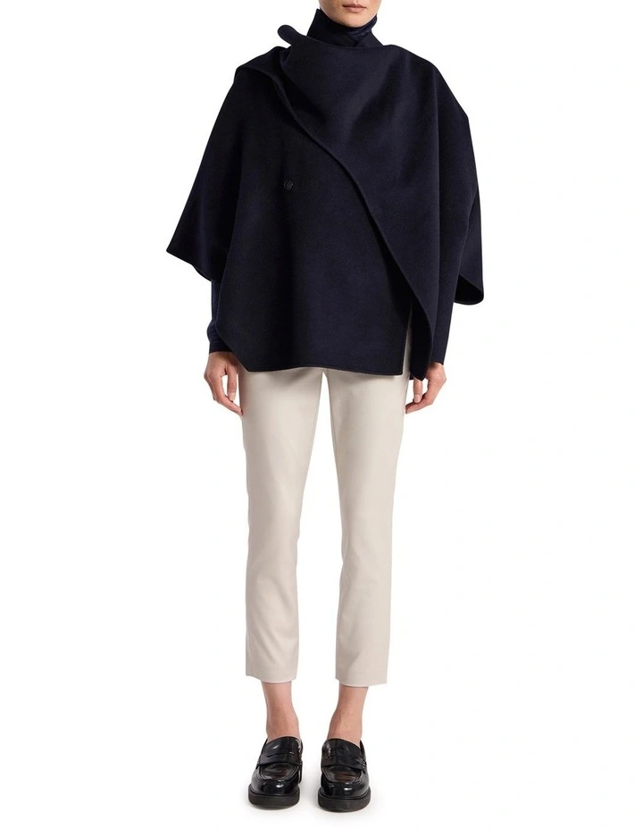 Sarah Compact Cotton Pant in Stone image 1