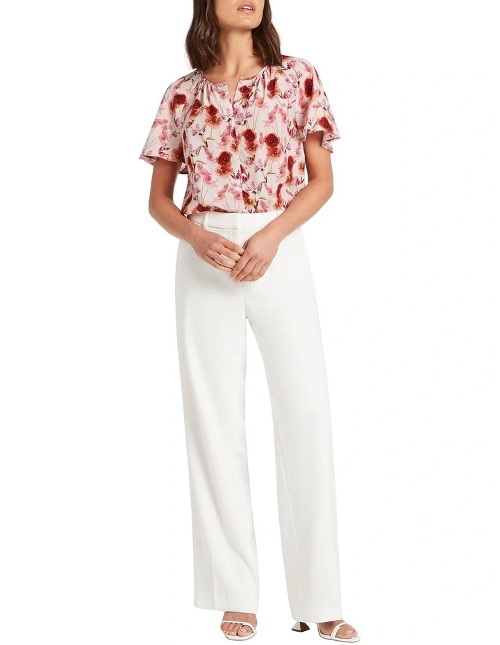 Jaye Silk Top in Pink Multi image 2